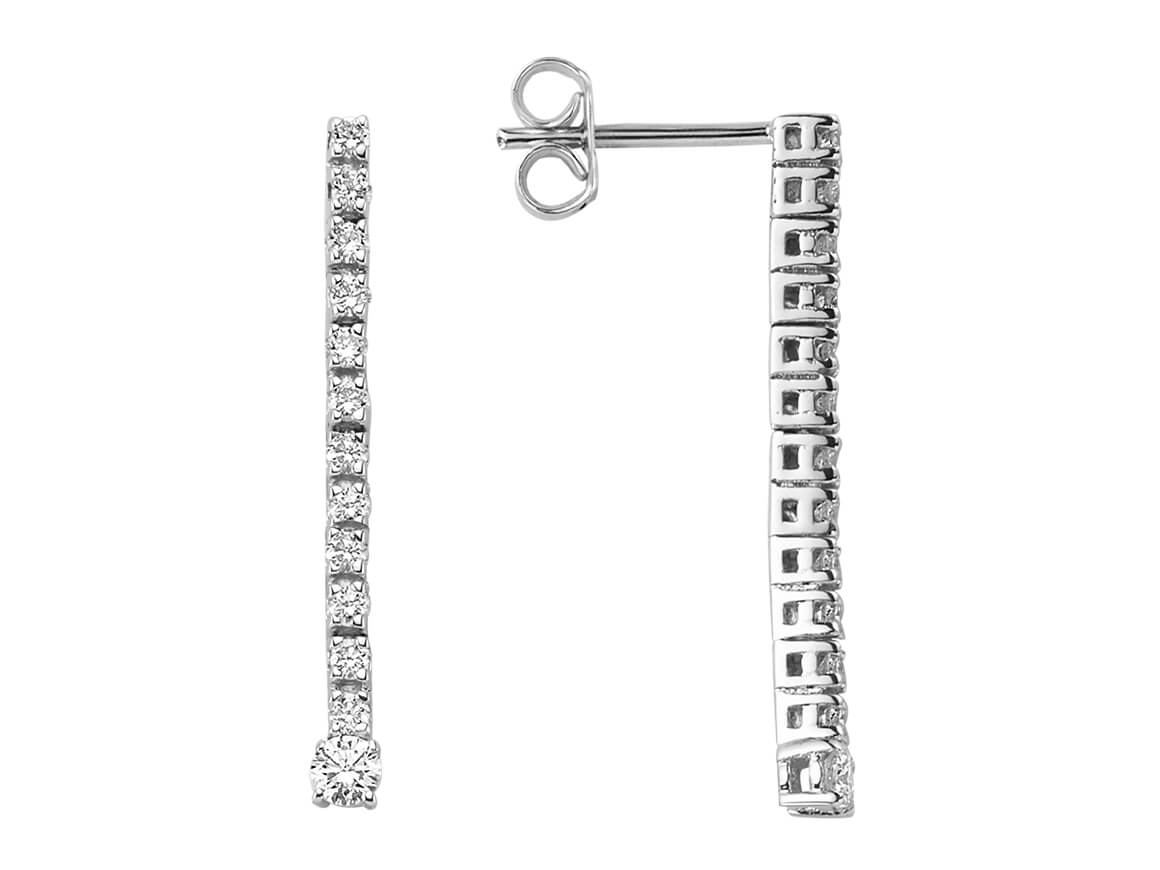 Diamond Tennis Earrings