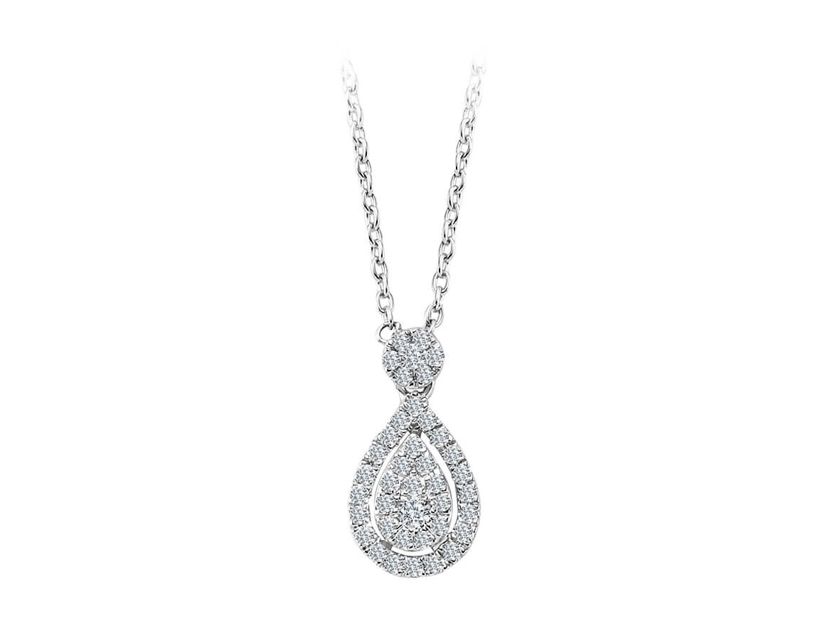 Diamond Love Drop Necklace