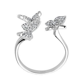 Bague papillon diamant