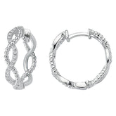 Diamond Infinity Hoop Earrings