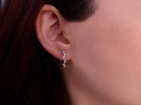 Diamond Hoop Earrings