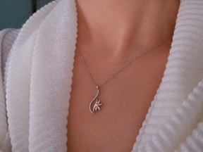 Collier perce-neige en diamant