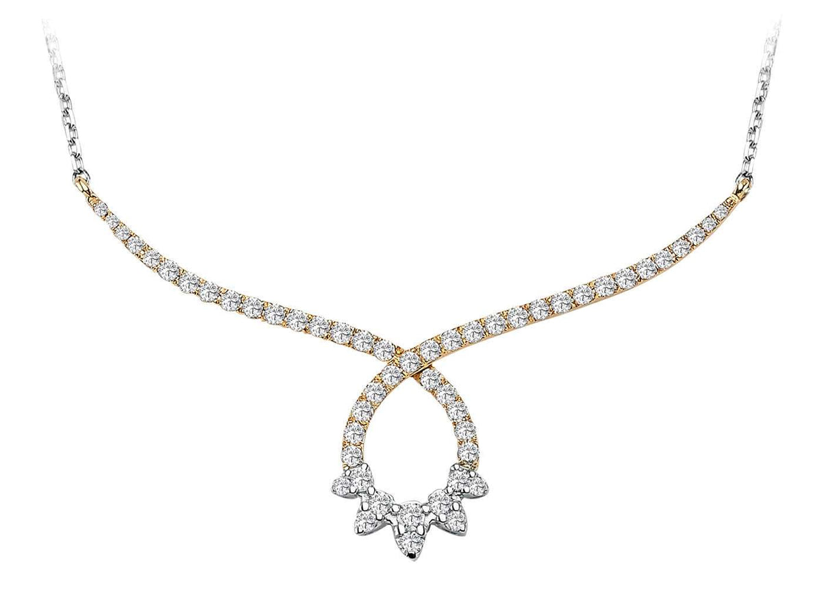 Diamond Sun Disc Necklace