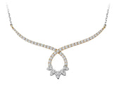 Diamond Sun Disc Necklace