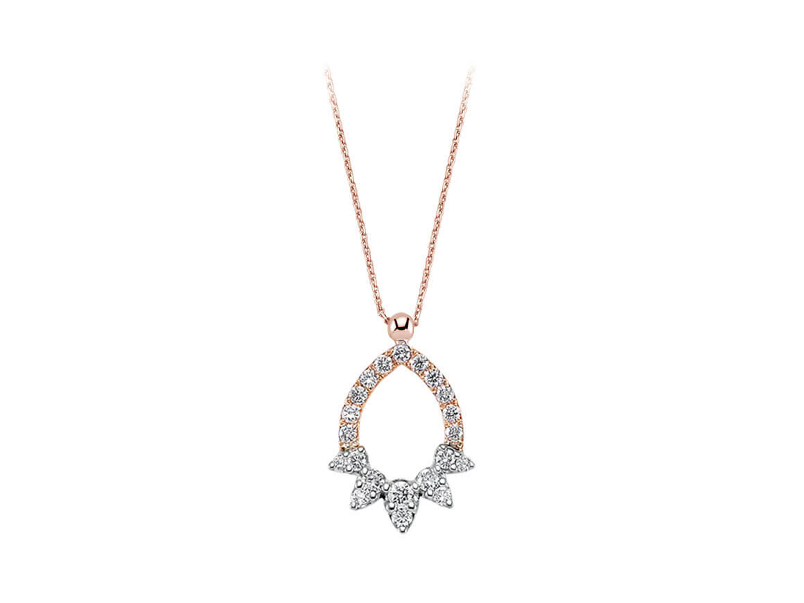 Diamond Sun Disc Necklace