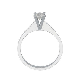 Bague solitaire diamant couleur G 0,40 carat