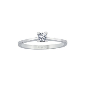 0.15 Carat G-Color Solitaire Diamond Ring