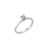 0.15 Carat G-Color Solitaire Diamond Ring