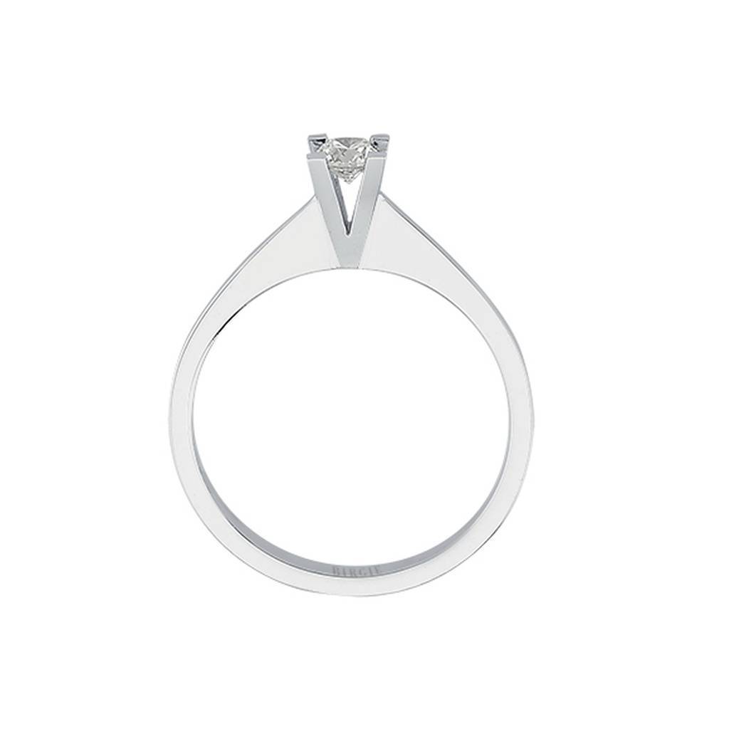 Bague solitaire diamant couleur G 0,20 carat