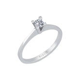 Bague solitaire diamant couleur G 0,20 carat
