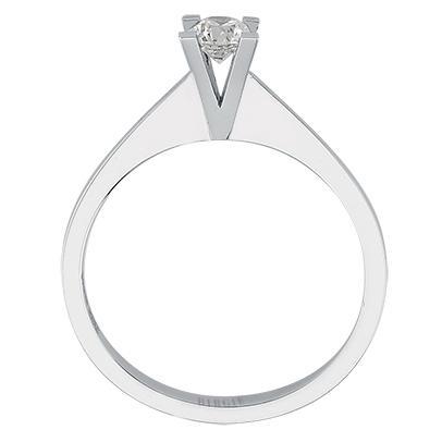 Bague solitaire diamant couleur G 0,30 carat