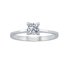 Bague solitaire diamant couleur G 0,40 carat