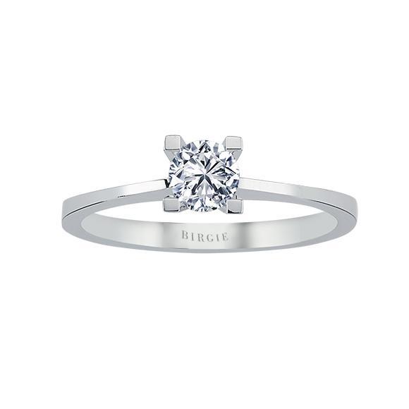 Bague solitaire diamant couleur G 0,40 carat