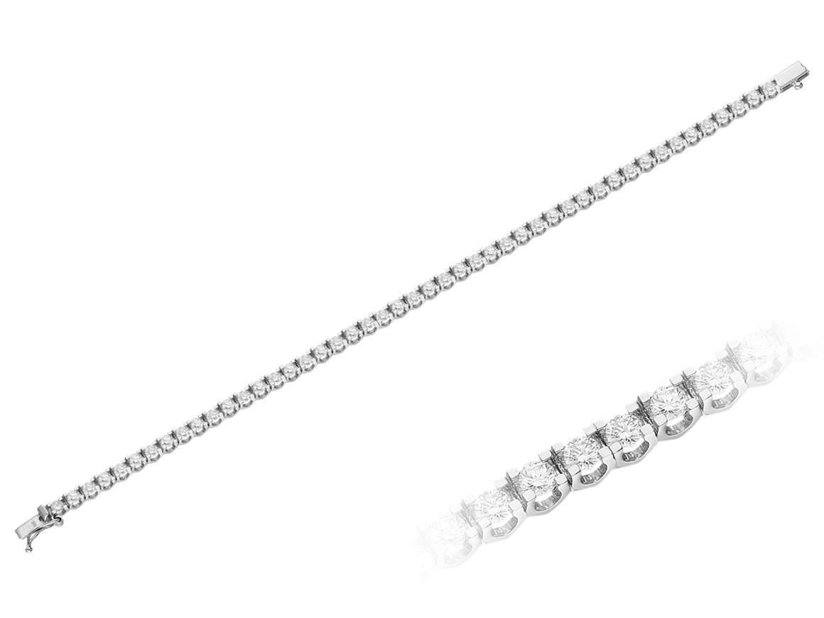 2.50 total carat diamond tennis bracelet