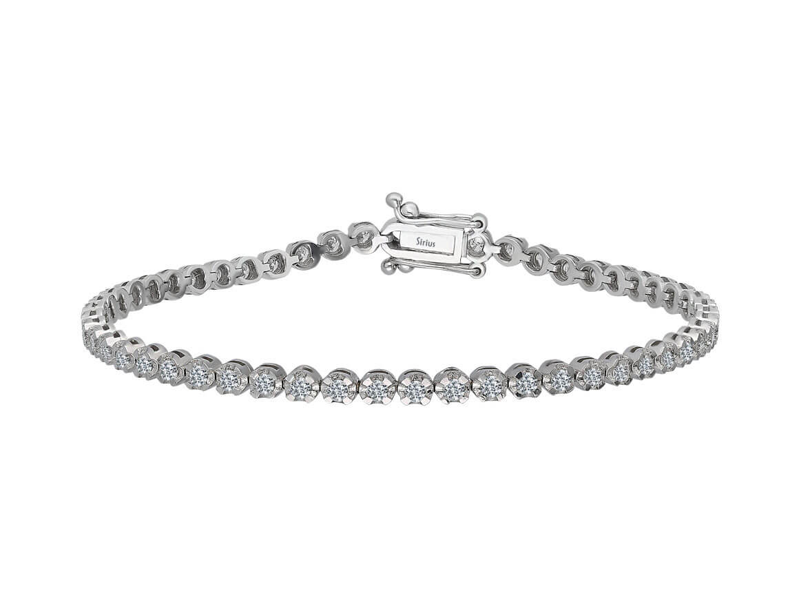 1.80 total carat diamond tennis bracelet