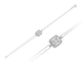 Baguette diamond bracelet