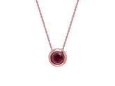 Ruby Solitaire Necklace