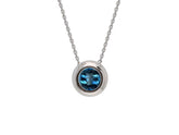 Sapphire Solitaire Necklace