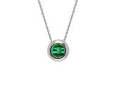 Collier Solitaire Tsavorite