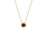 Ruby Solitaire Necklace