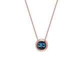 Collier Solitaire Saphir