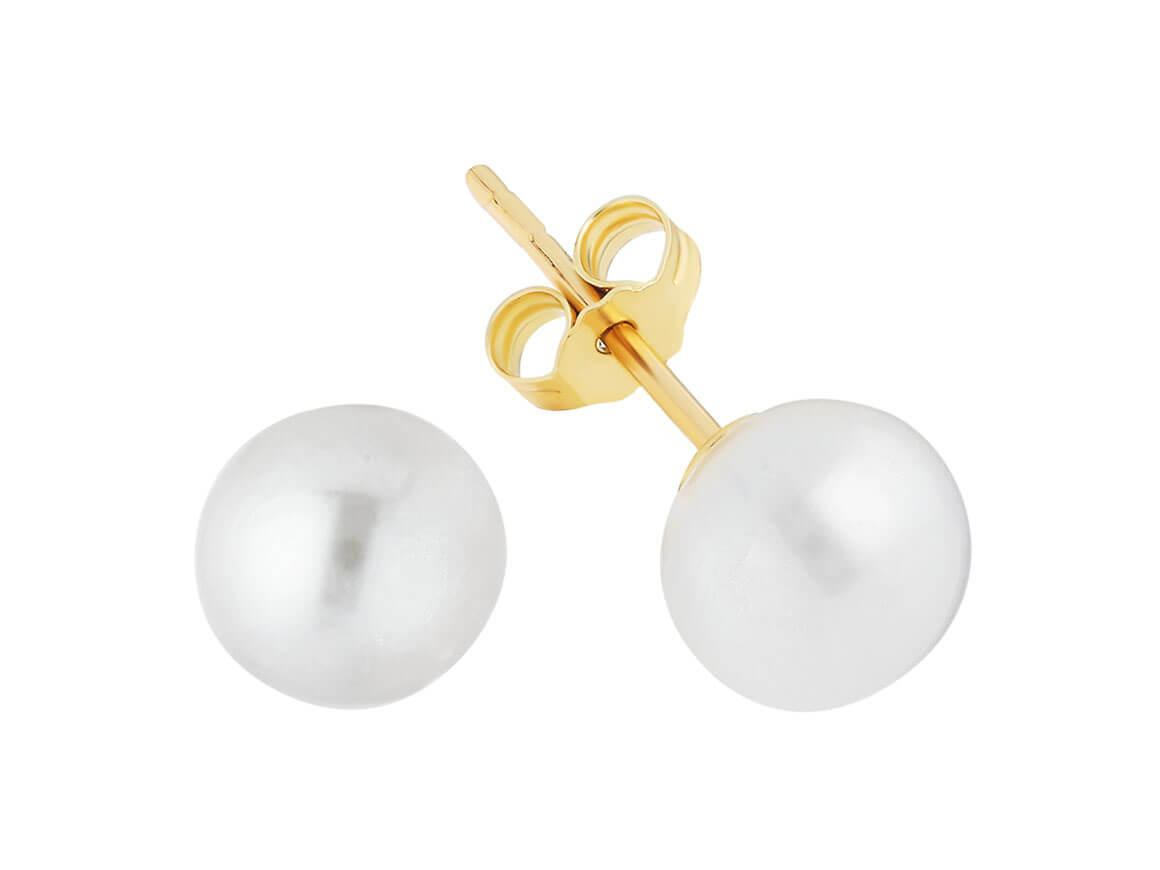 Boucles d'oreilles clous en perles modernes