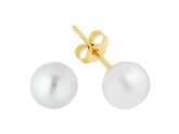 Modern Pearl Stud Earrings