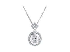 Collier baguette diamant 0,27 carat