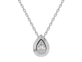 Baguette Diamond Waterdrop Necklace