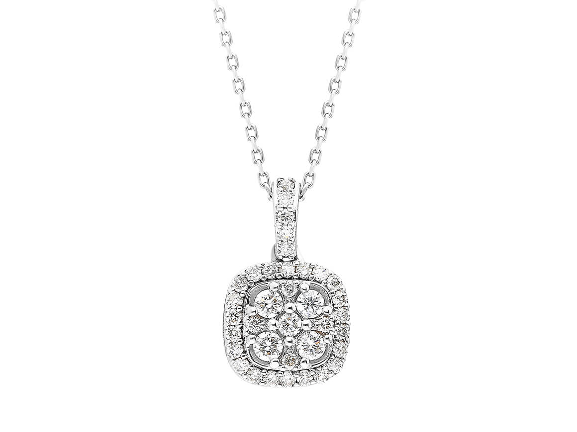 Baguette Diamond Borealis Necklace