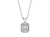 Collier baguette diamant