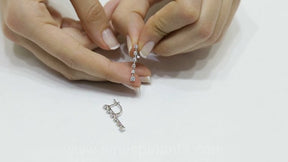 Diamond Tennis Earrings