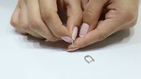 Boucles d'oreilles créoles diamant