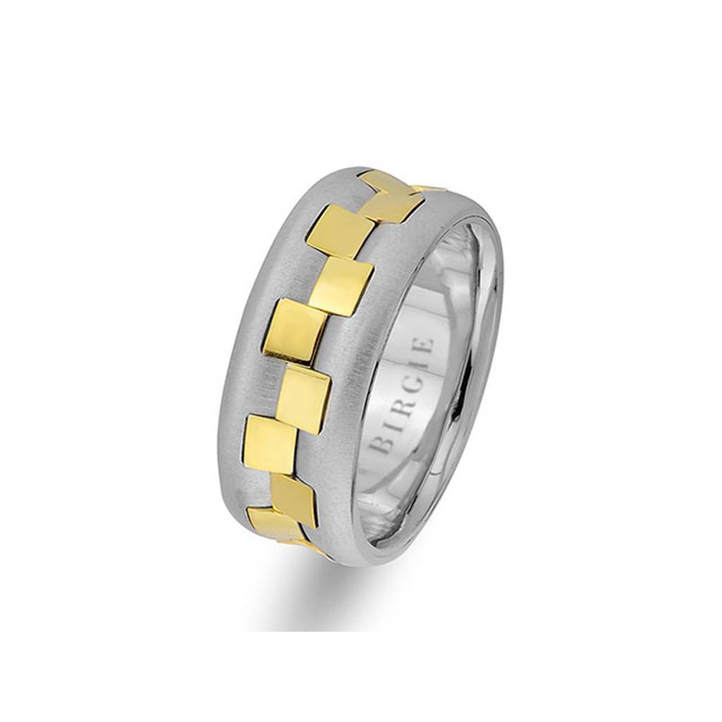 Alliance Pavillon en Or Blanc et Jaune