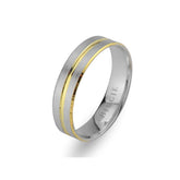 Alliance Byblos en or blanc et jaune