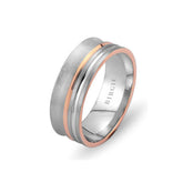 Alliance Utarit en or blanc et rose