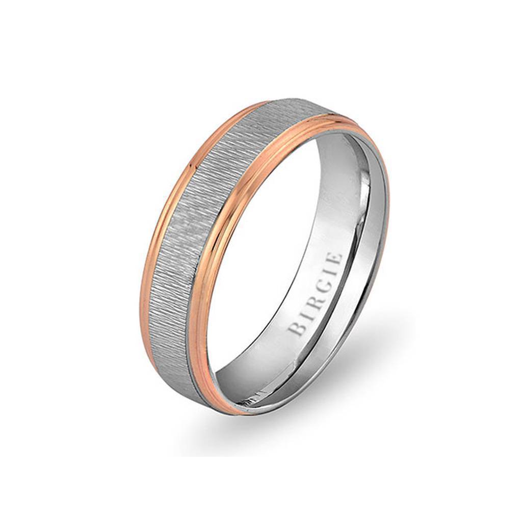 Alliance Mizan en or blanc et rose
