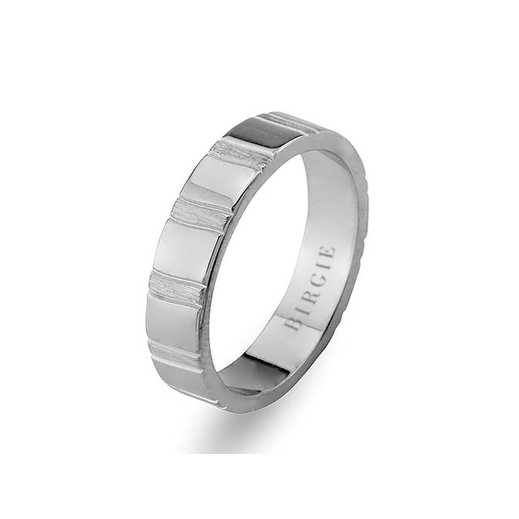 Alliance Cedy en or blanc