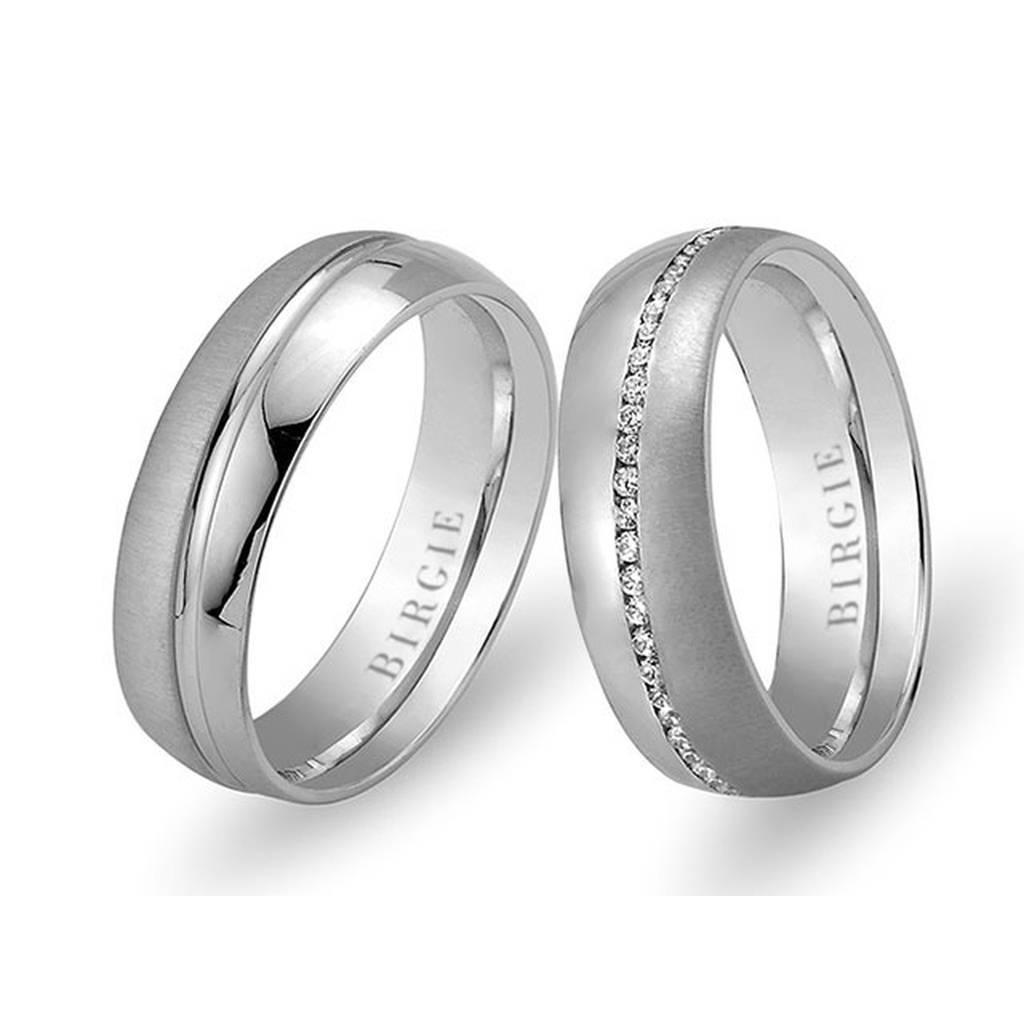 Alliance Florence en or blanc et diamants