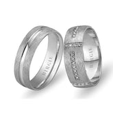 Alliance Beykoz en or blanc et diamants