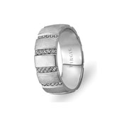 Alliance Dehhani en or blanc avec diamants