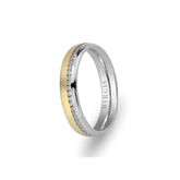 Alliance Tabriz en or blanc et jaune avec diamants