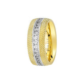 Yellow and White Gold Nile Wedding Band w/ Diamonds - Birgie Diamant | Fine Jewellery - Diamant & Edelstein Schmuck