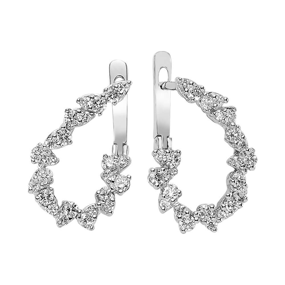Diamond Hoop Earrings