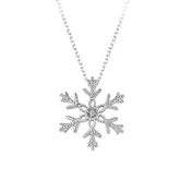 Collier flocon de neige en diamant