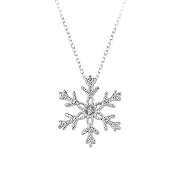Diamond Snowflake Necklace
