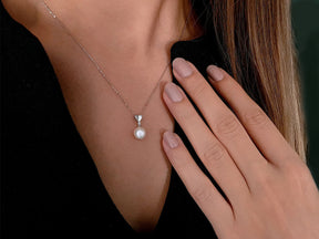 Collier de diamants et de perles